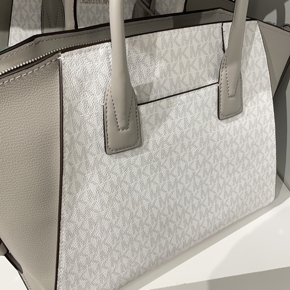 Michael Kors MK signature print Avril large bag satchel - Picture 5 of 7